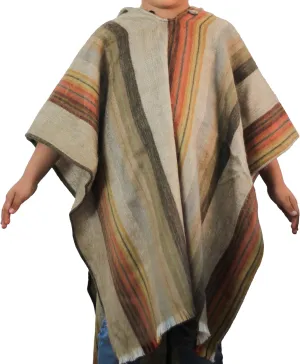 ALPAKITAS Premium Alpaca Wool Poncho for men and women  Western Hooded Cape for Men & Women  Soft & Warm Mexican ponchos