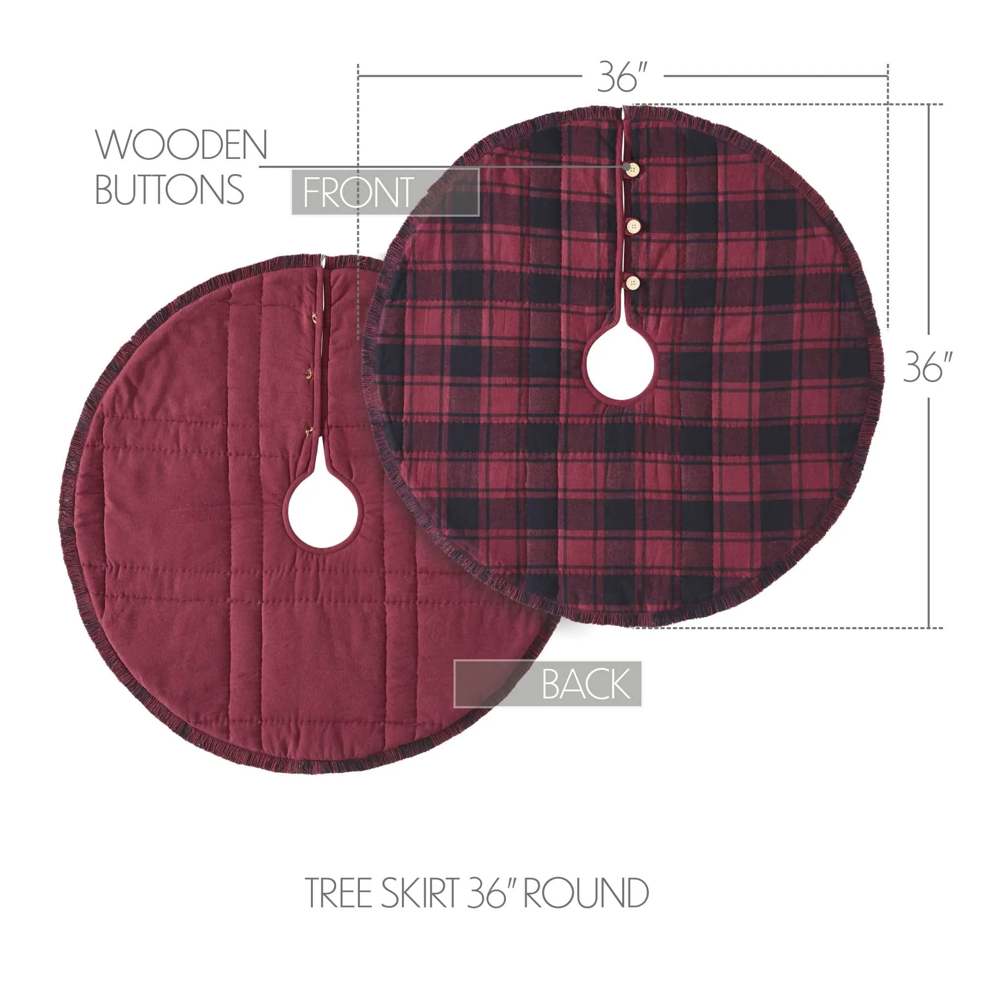 Cumberland Plaid Tree Skirt 36"