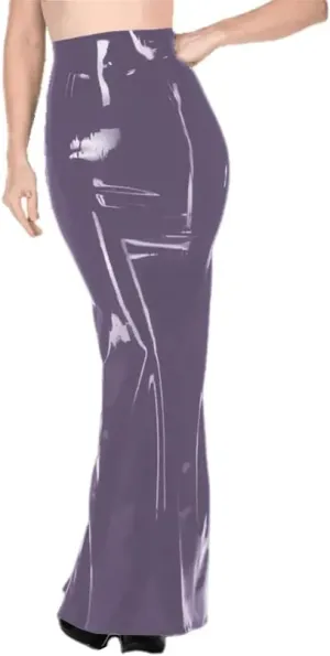 fetish queen Plus Size Maxi Skirts High Waist PVC Leather Tight Solid Skirts Office Lady Pencil Skirt