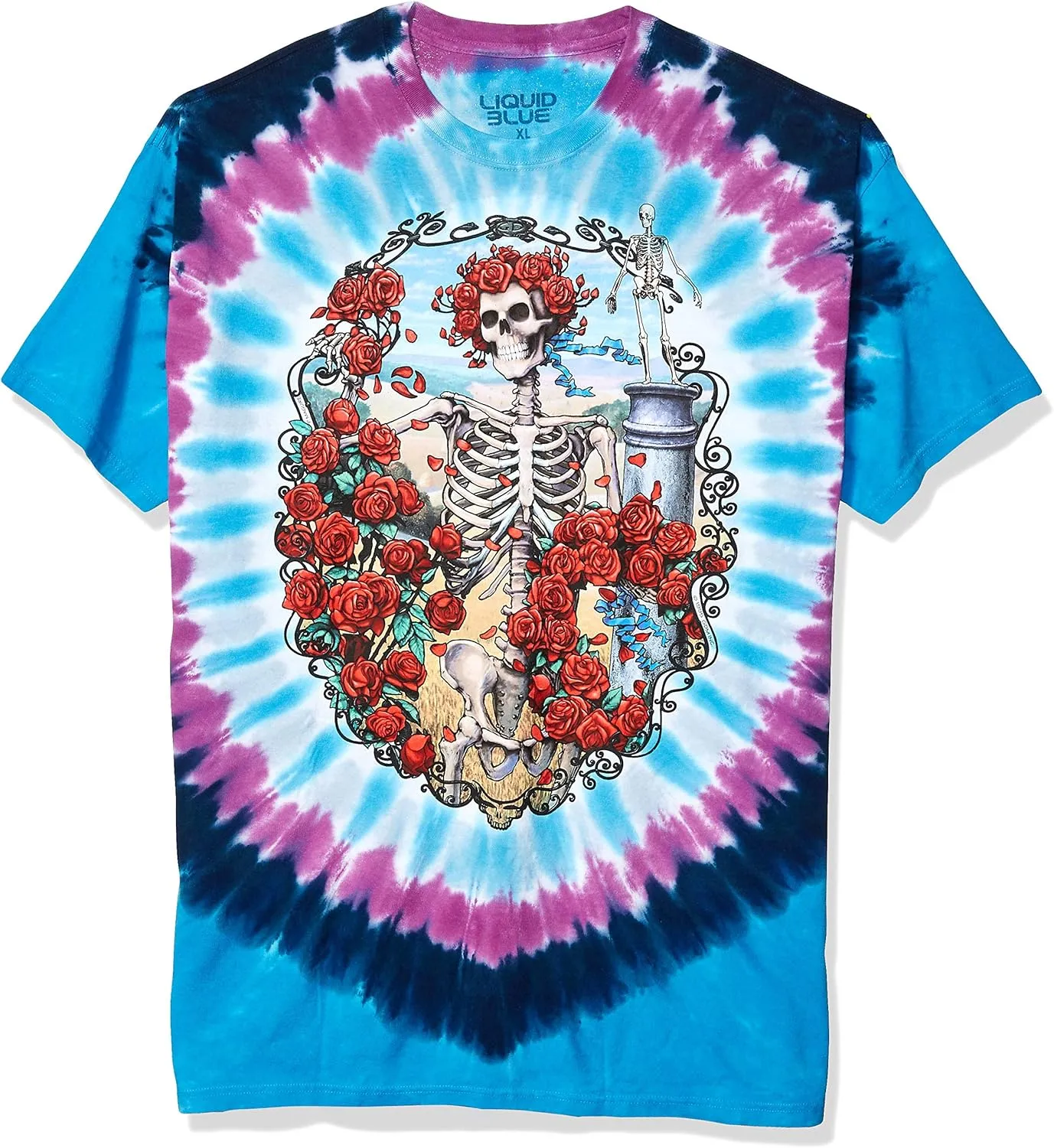 Liquid Blue Men's Grateful Dead 30th Anniversary Short-Sleeve T-Shirt