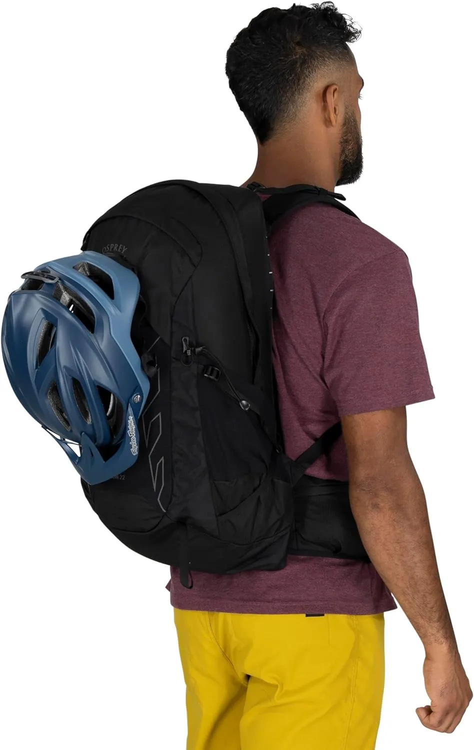 Osprey Talon 22L Men's Lightweight Hiking Backpack with Hipbelt, White/Black