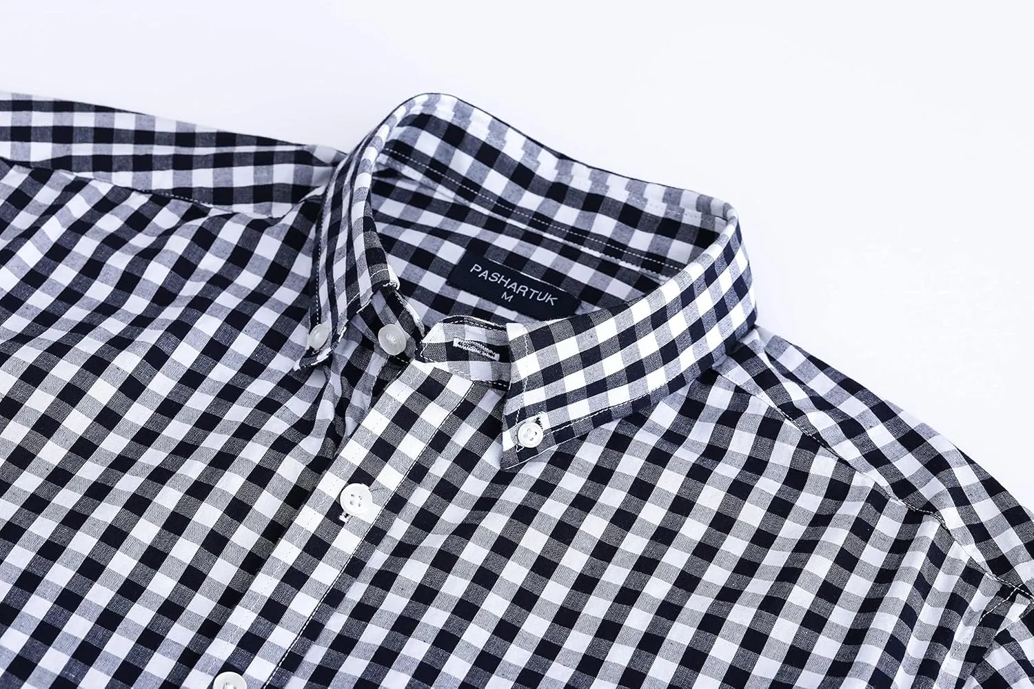 PASHARTUK Cotton Regular Fit Mens Long Sleeve Shirts Button Down Shirts for Men