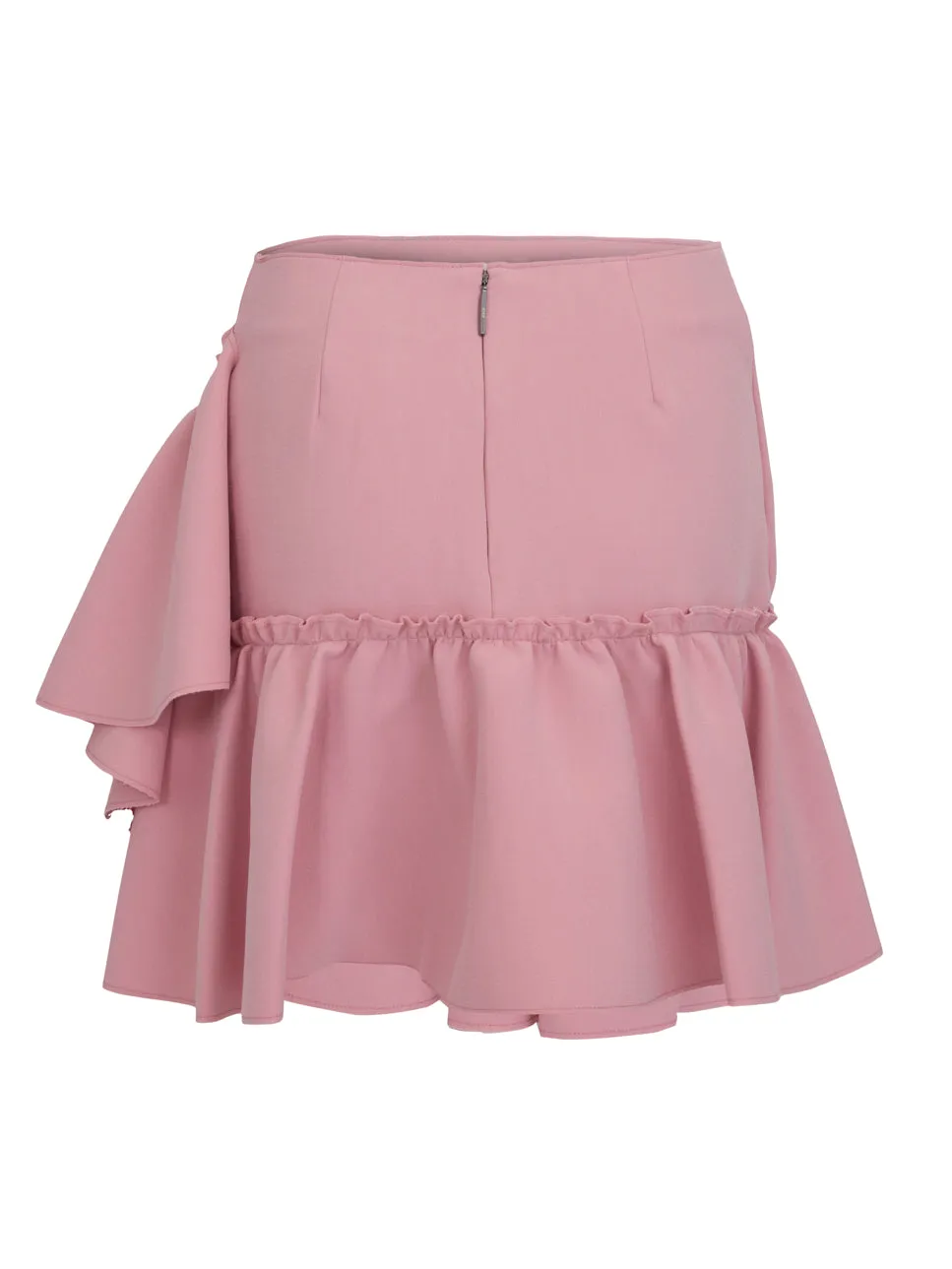 Ruffled Hem Mini Skirt
