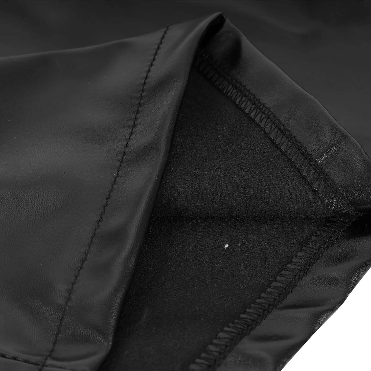 Women's Faux Leather Pencil Skirt Casual High Waist Ruched Midi Skirt Trendy Slim Bodycon Office Workwear Skirts